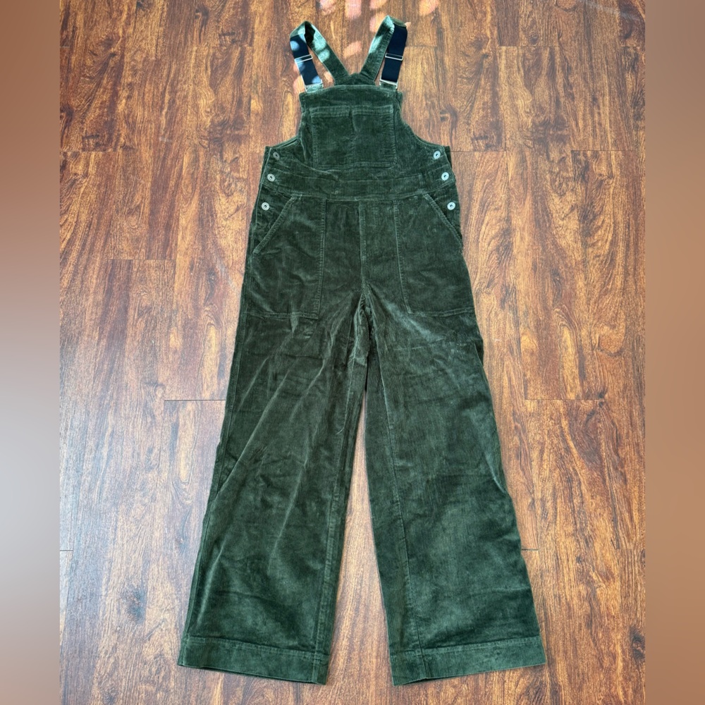 Stoic green corduroy overalls